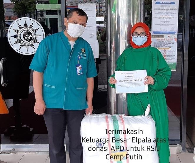  Lawan COVID-19, Elpala SMA 68 Lakukan Aksi Peduli Doderma